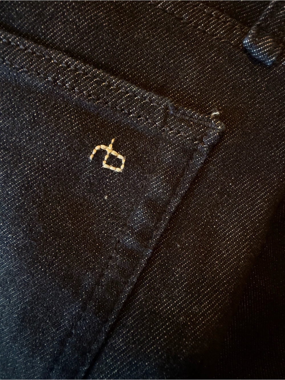 Rag & Bone Men’s Niko Fit 2 Slim Brushback Loopback Jeans Navy 32x32 NWT - Picture 2 of 6